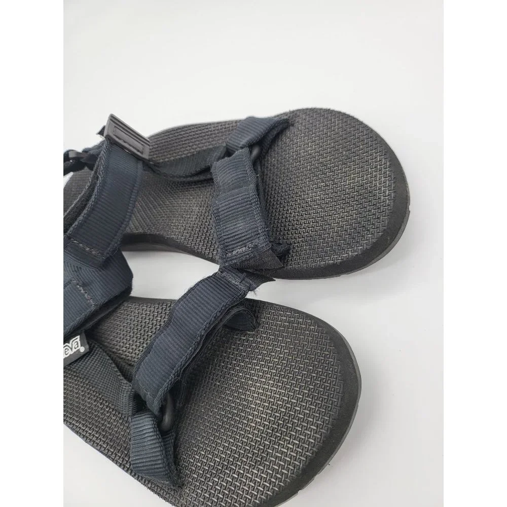 Teva Sandals 9M Mens Black Adjustable Hiking Sport‎ Strappy Open Toe Shoes